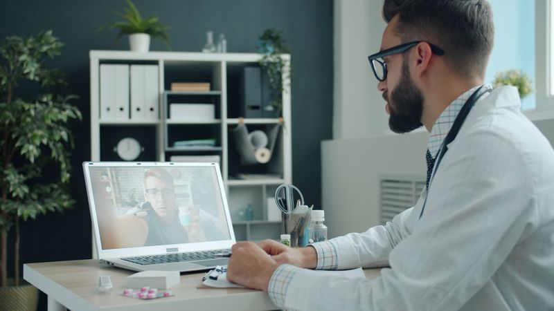 Telehealth doctor consultation
